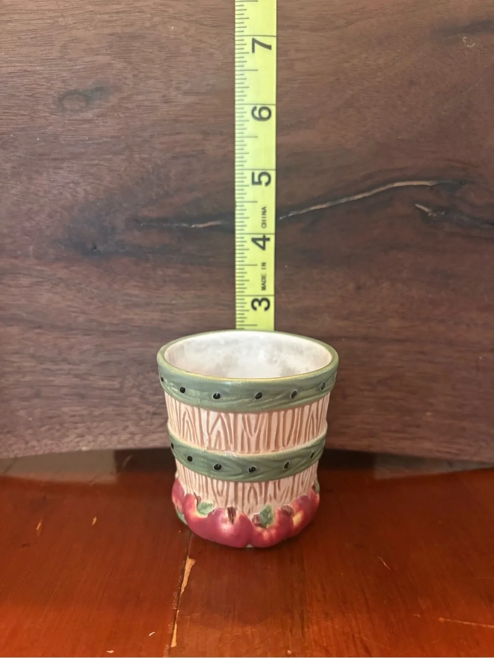 Yankee Candle Ceramic Apple-Themed Wax Warmer & Matching Holders